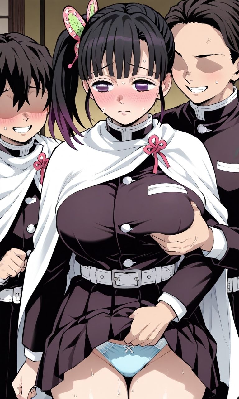 鬼●の刃の少女が隊員の性処理をさせられる サンプル3ページ目