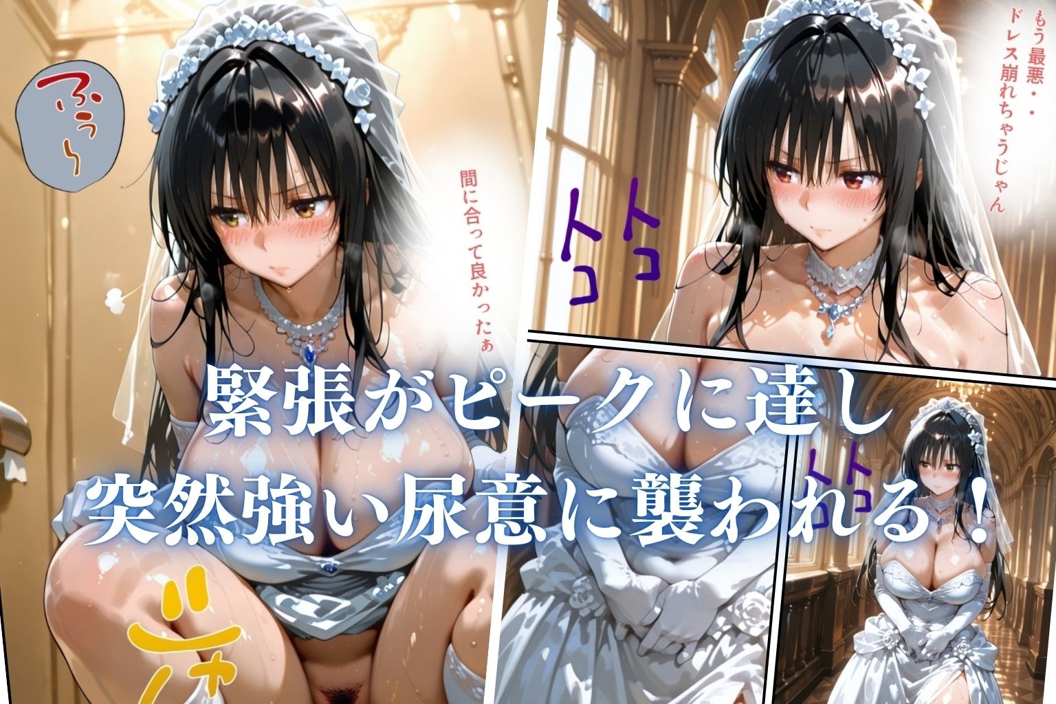 花嫁姿の元カノとこっそりやる ！ サンプル3ページ目