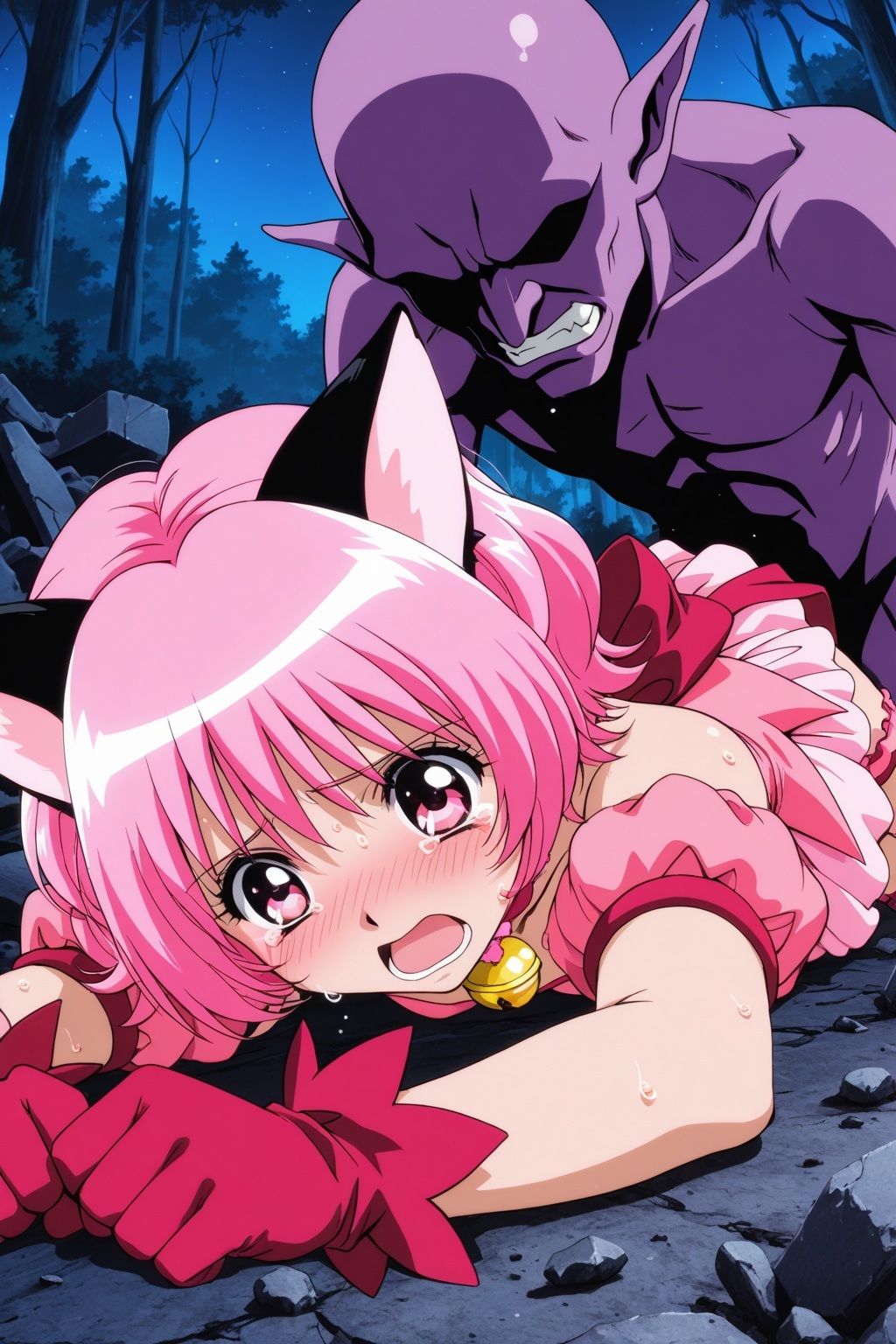 淫魔VS美少女ヒロイン〜ミュ○イチゴの敗北〜 サンプル4ページ目