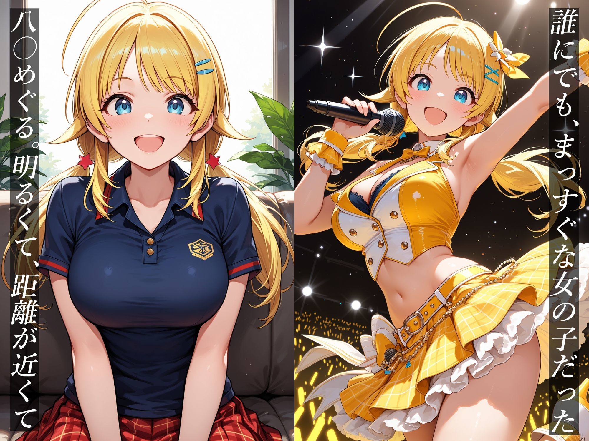 イケナイ関係 〜天真爛漫な爆乳アイドル 八〇めぐるが自ら捧げ中出し漬けになるまで〜 サンプル1ページ目