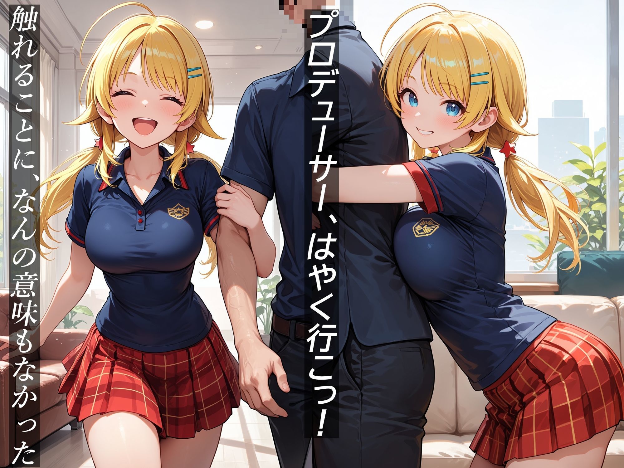イケナイ関係 〜天真爛漫な爆乳アイドル 八〇めぐるが自ら捧げ中出し漬けになるまで〜 サンプル2ページ目