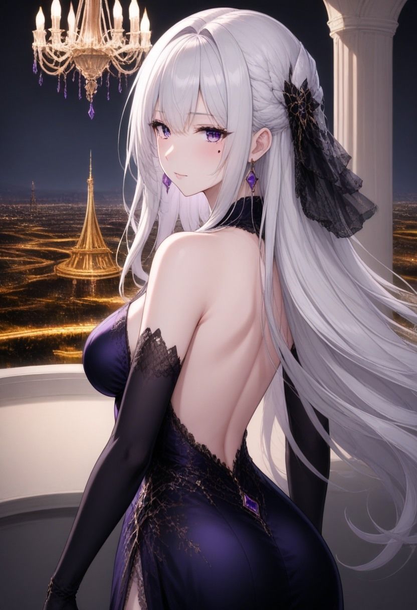 【AI生成】銀月のセレナ 300 Illustrations Collection サンプル3ページ目