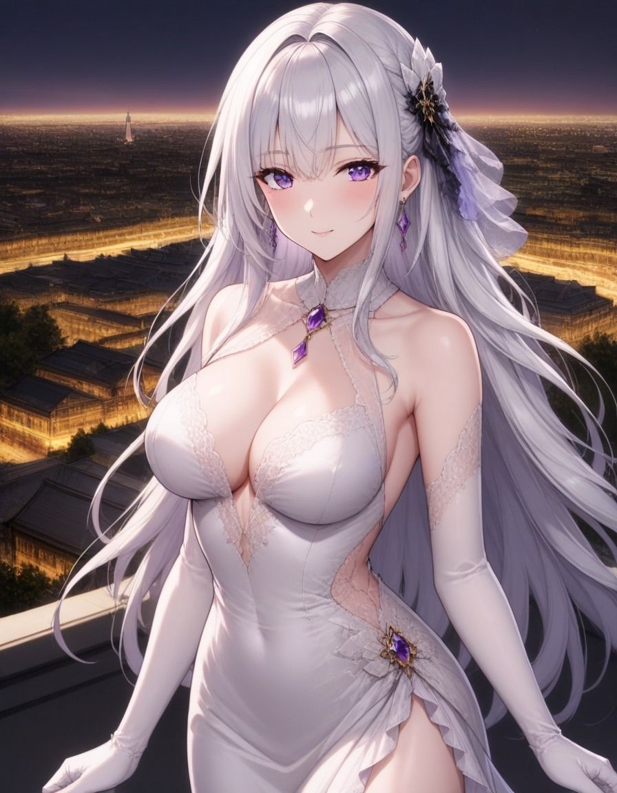 【AI生成】銀月のセレナ 300 Illustrations Collection サンプル6ページ目