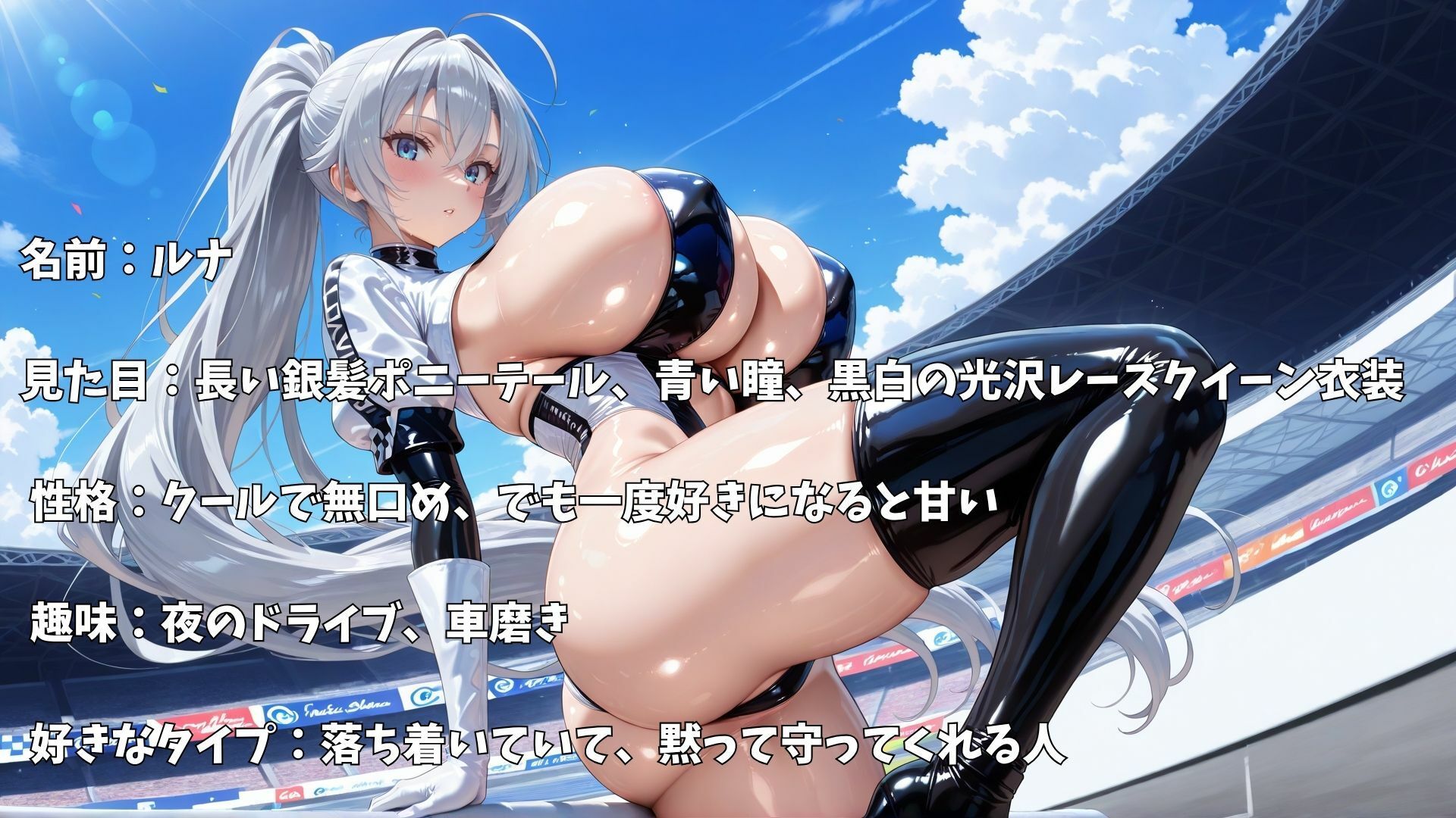 【4K】爆乳レースクイーン3人とイチャラブ中出しセックス サンプル8ページ目
