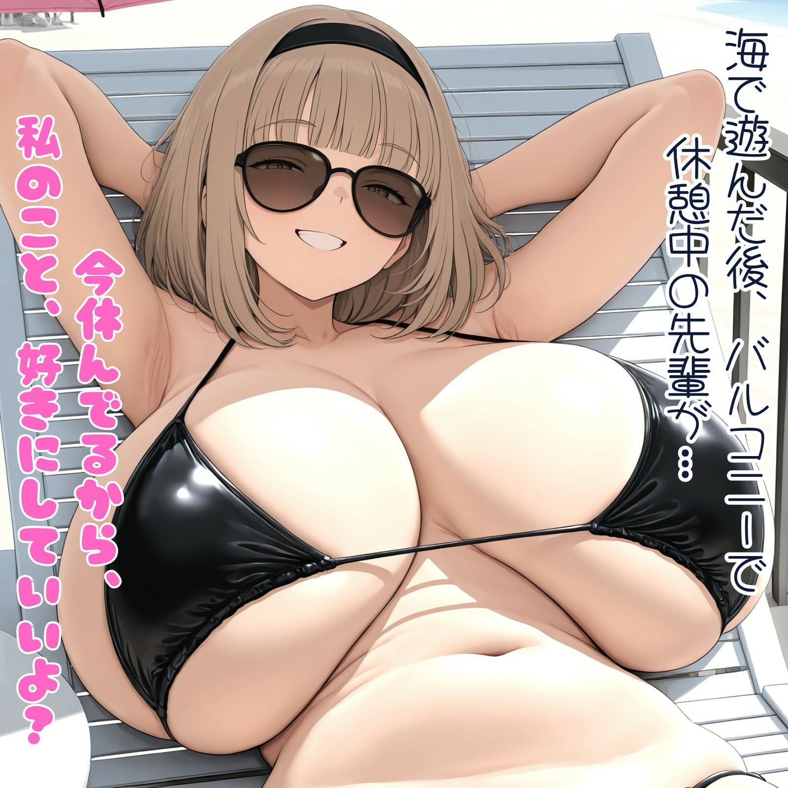 元・童貞の俺は爆乳先輩と夏を満喫する。 サンプル2ページ目