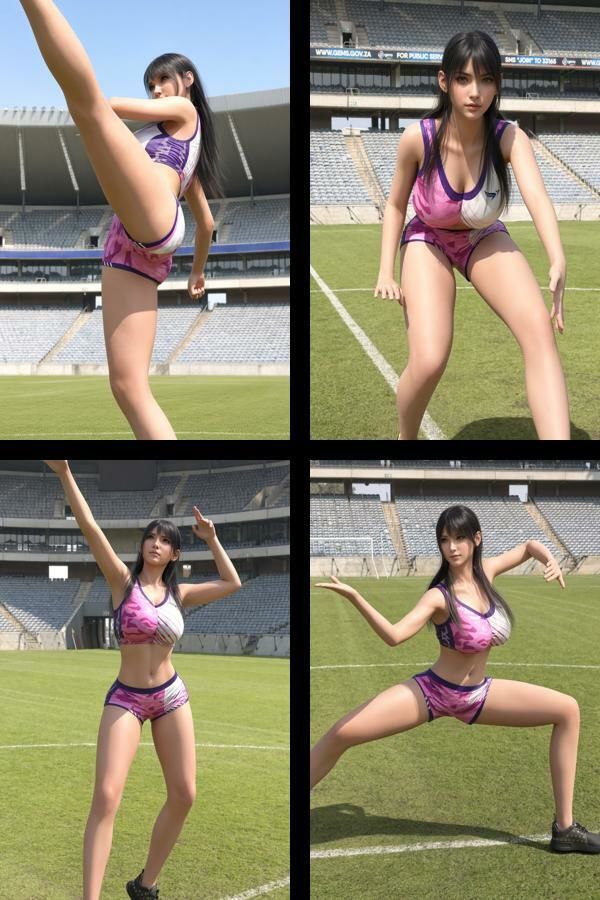 才色兼備の万能女性格闘家 霧島 愛唯の陸上選手モデル風写真集The Real_02 サンプル1ページ目