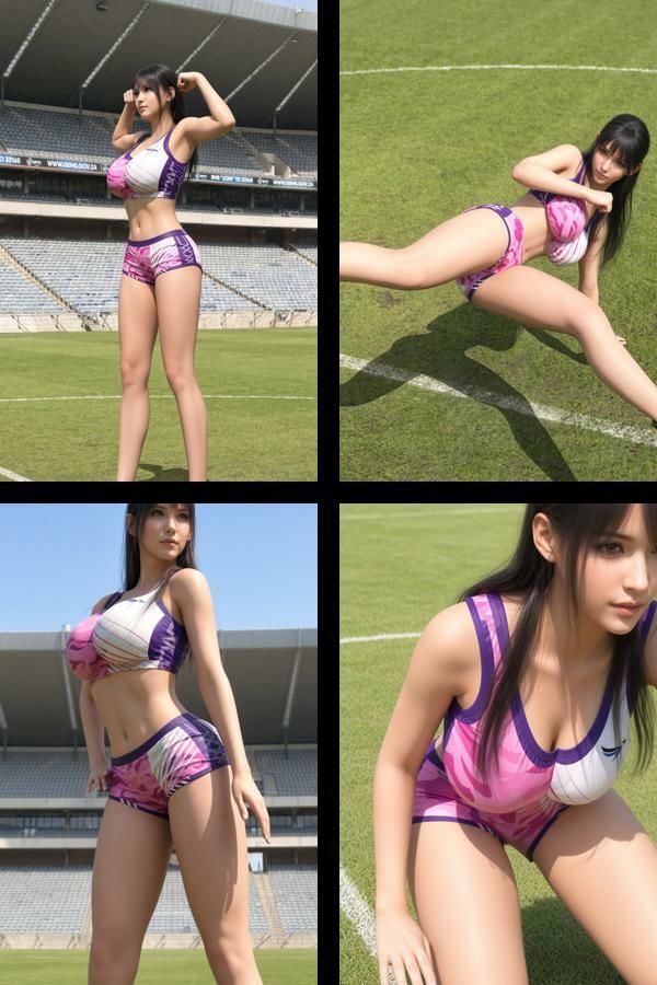 才色兼備の万能女性格闘家 霧島 愛唯の陸上選手モデル風写真集The Real_02 サンプル2ページ目