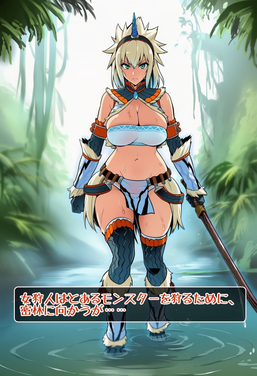 奇怪竜のツガイとなる女狩人 サンプル1ページ目