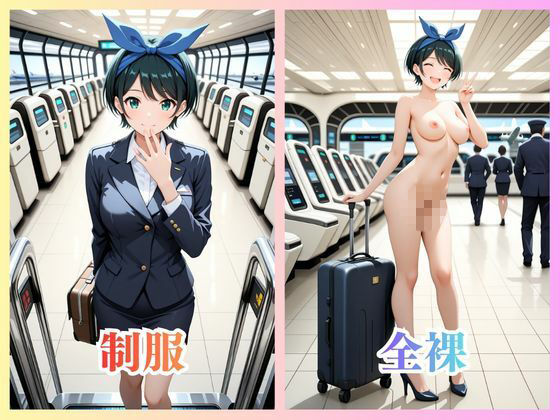 更〇瑠夏さん 空港での本当の姿！ サンプル1ページ目