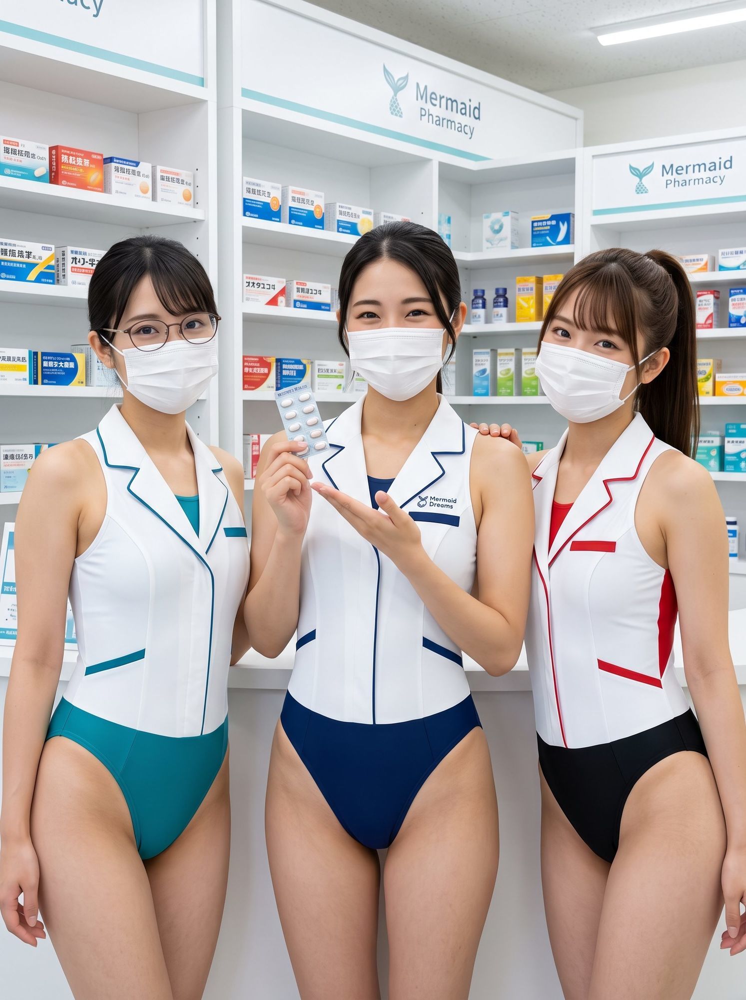 水着薬剤師の写真集 サンプル4ページ目