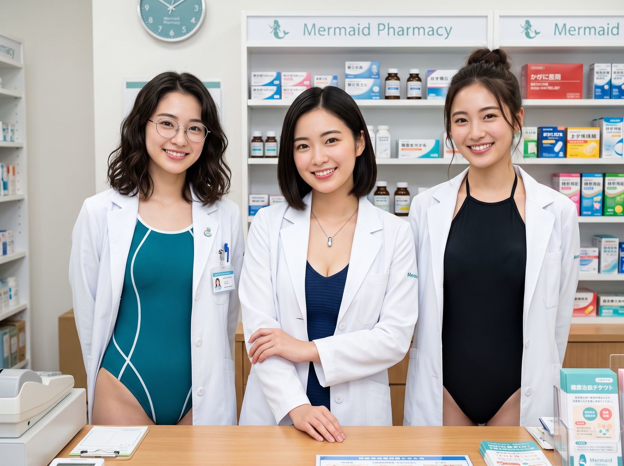 水着薬剤師の写真集 サンプル9ページ目