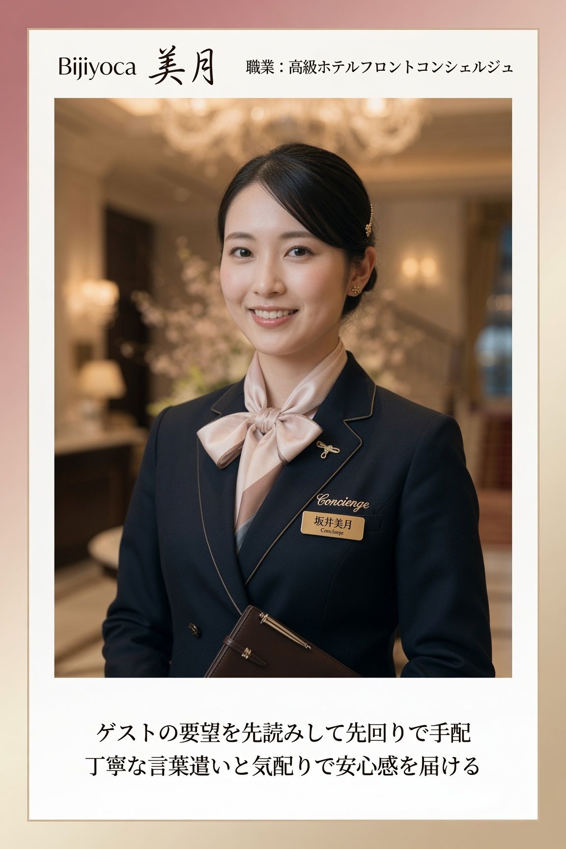 私のお仕事図鑑_ホテルコンシェルジュ坂井美月 サンプル1ページ目