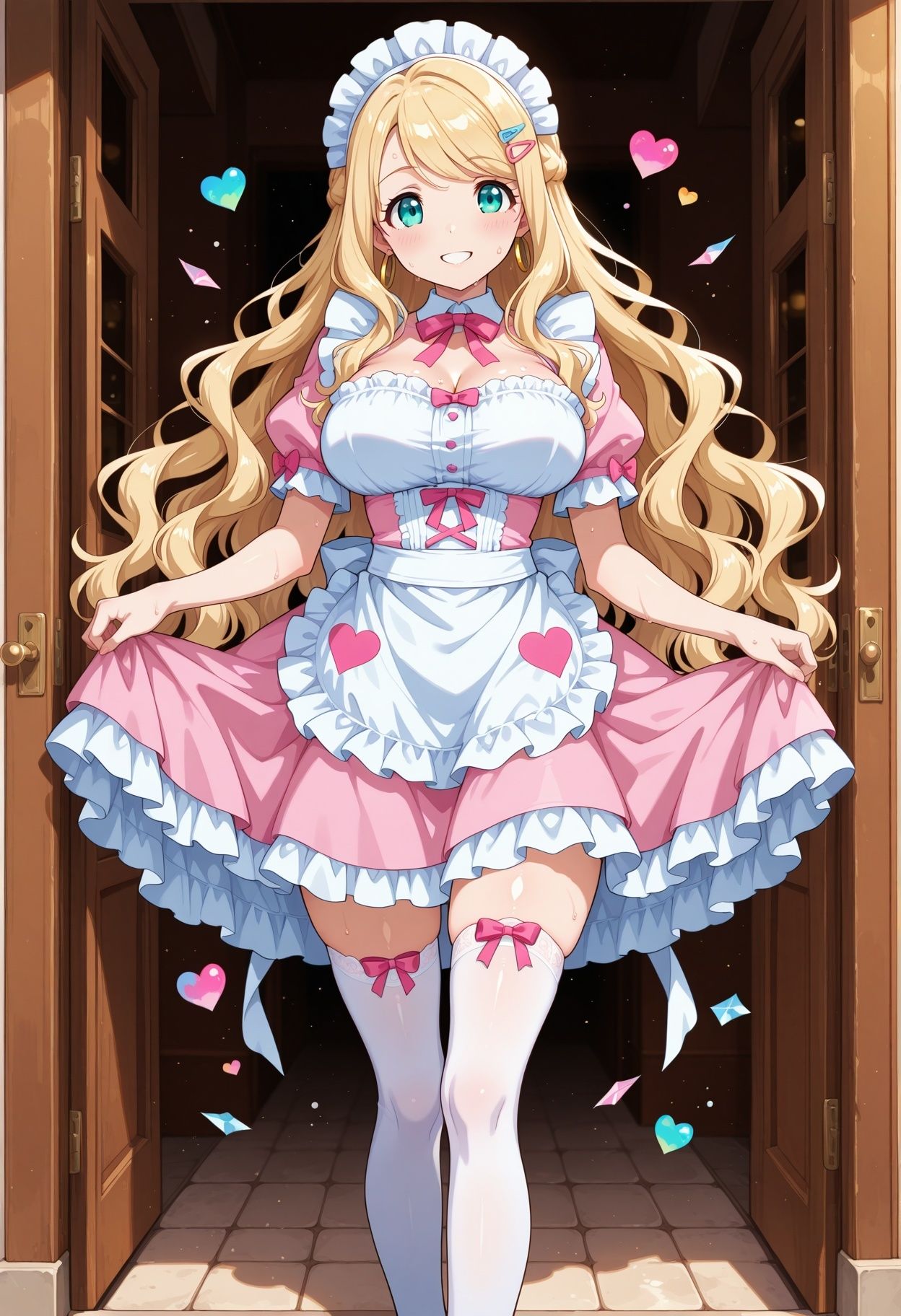 【AI CG集】文化祭コスプレ喫茶 サンプル1ページ目