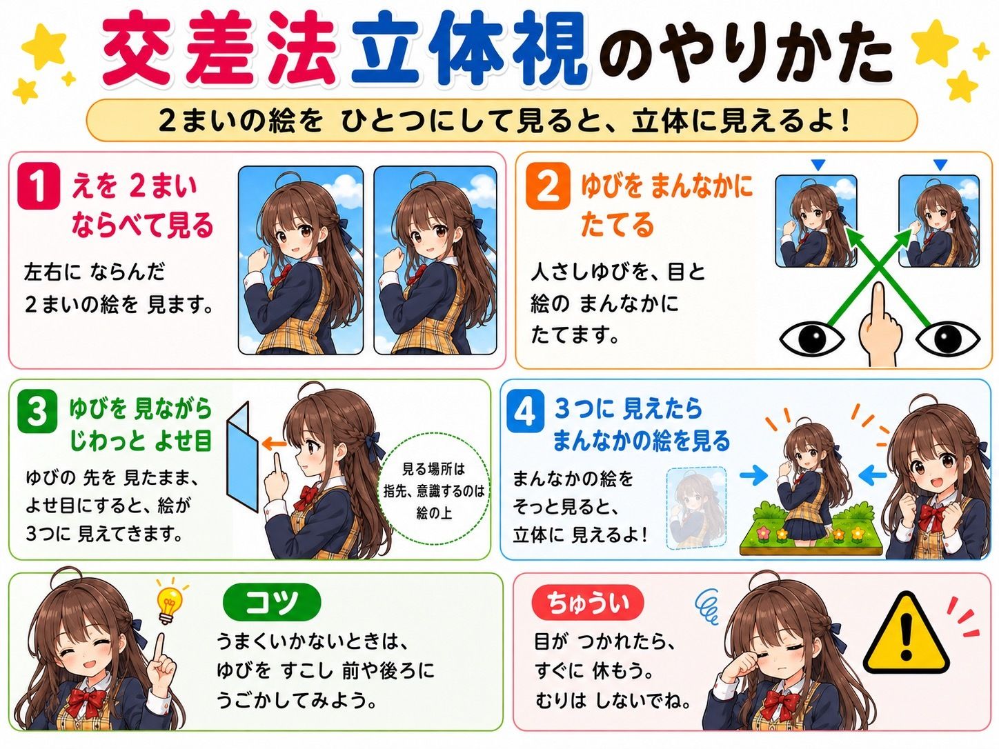 飛び出すおっぱい立体視！ Vol.2 シ○タープリ○セス風 サンプル6ページ目