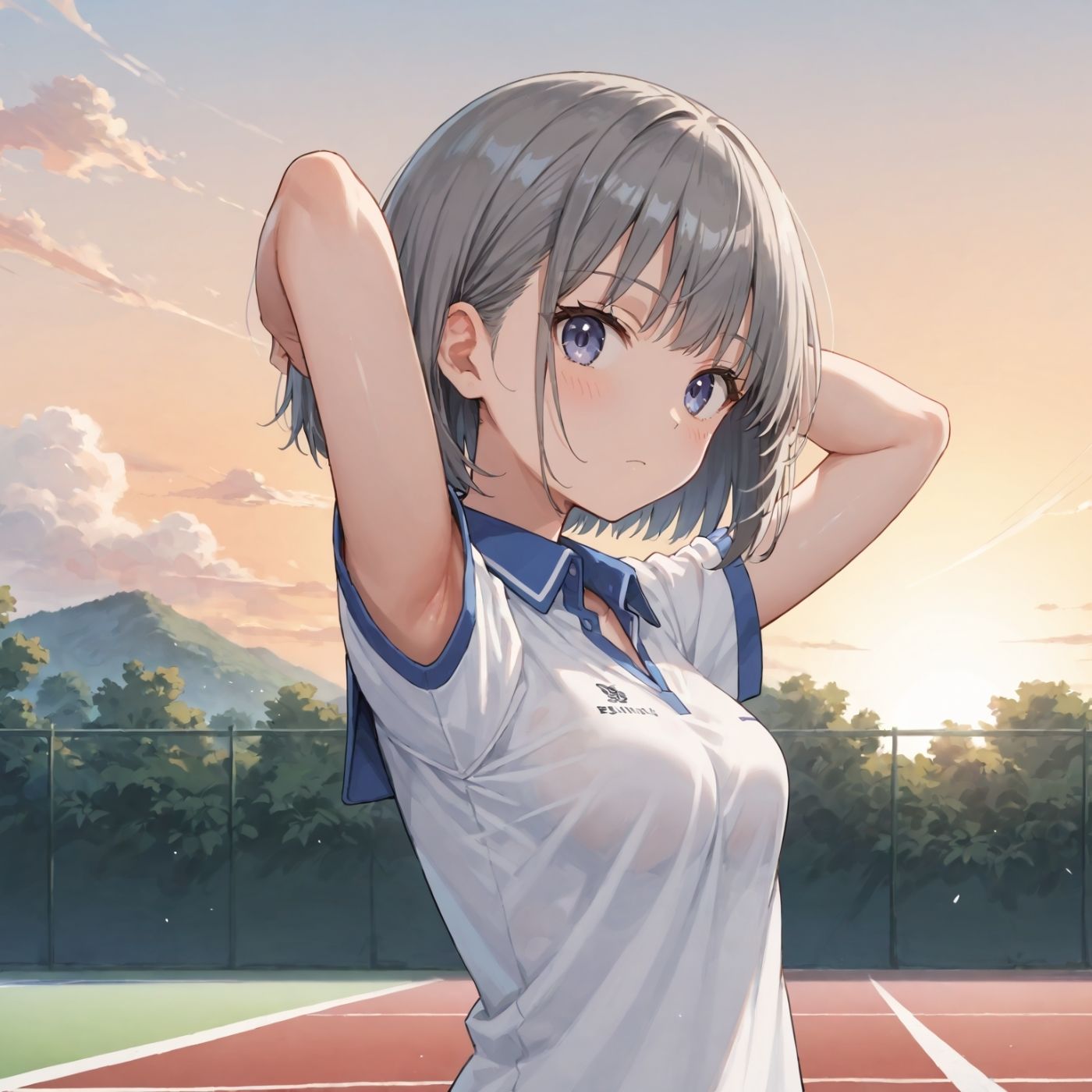 学園性活！ユニフォームに滲む汗 テニス部の本気がエロい7【汗かく美少女の厳選CG353枚収録】PC向け サンプル5ページ目