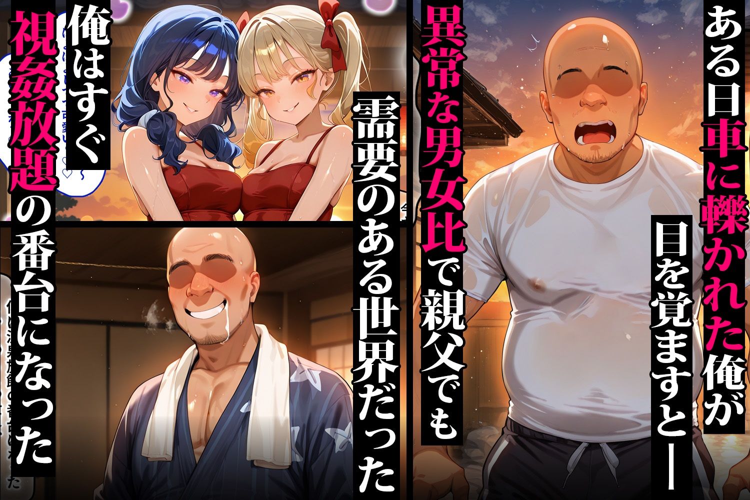 キモオジ転生者が手に入れた禁断の媚薬（はーと） 温泉で美少女をハーレム化 リゼロ編 サンプル1ページ目