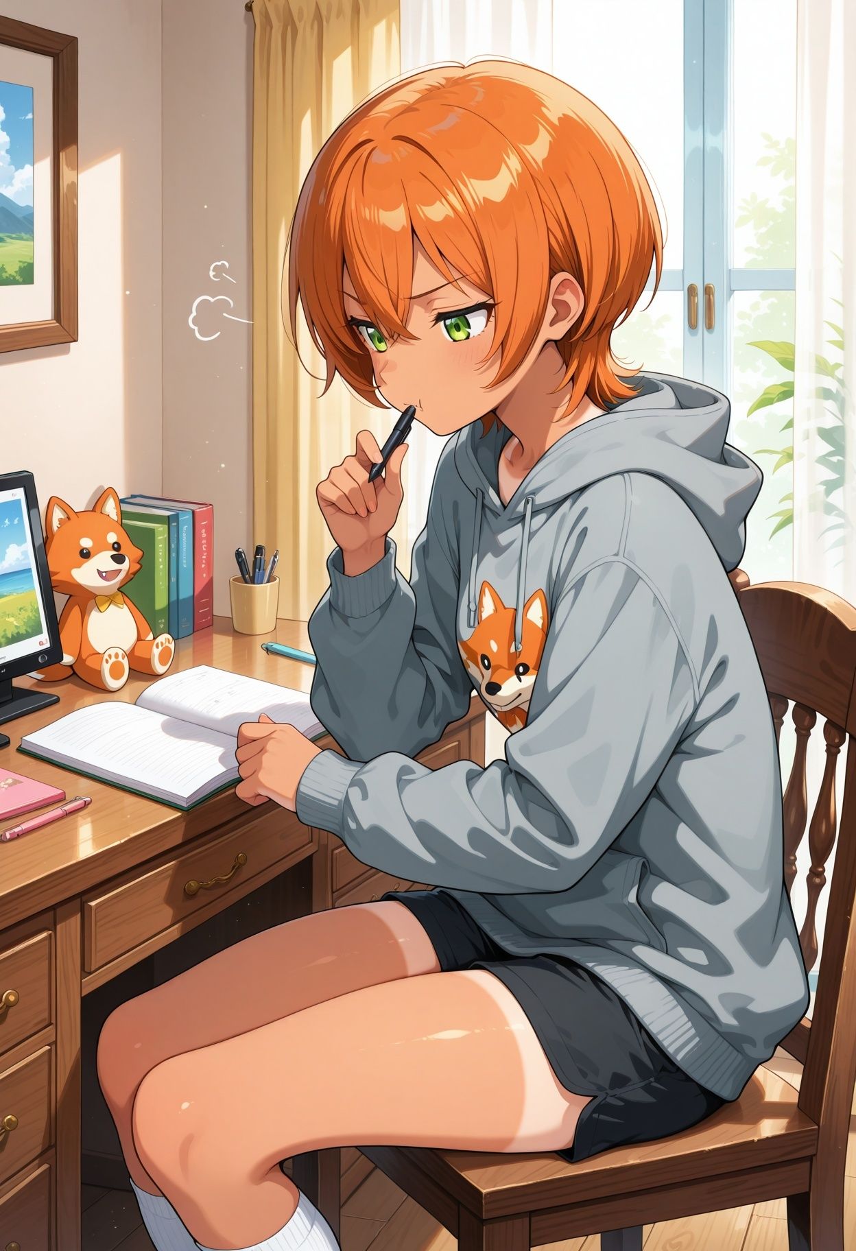 【AI CG集】家庭教師の日、教え子の部屋で〜5人の教え子の場合〜 サンプル5ページ目