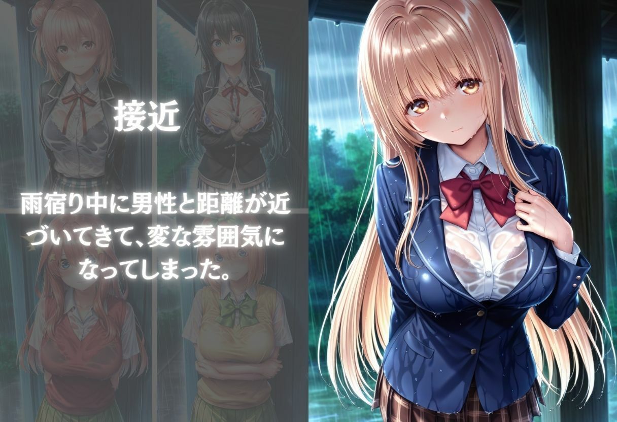 雨宿りの濡れ透け制服美少女を自宅で犯した話〜Vol.2〜 サンプル3ページ目