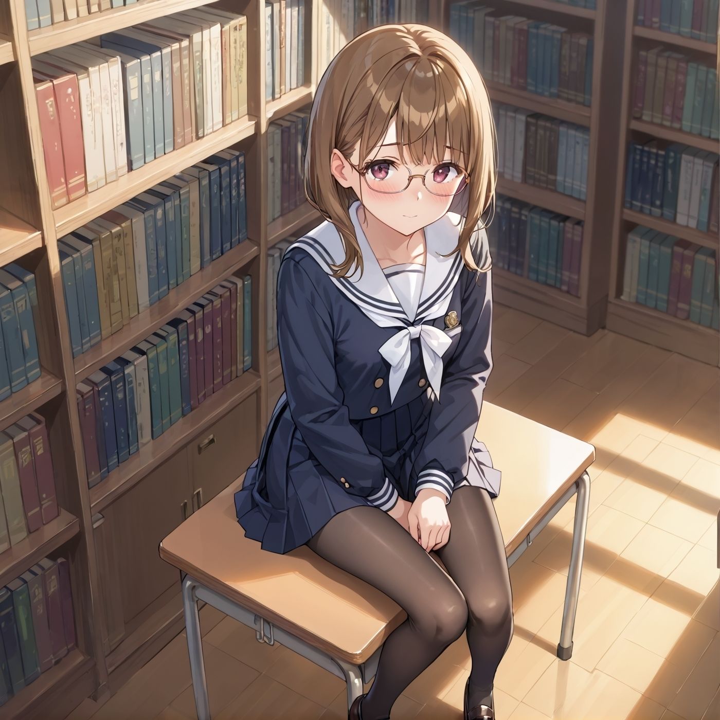 学園性活！図書委員と官能的な秘め事9【メガネ美少女の厳選CG209枚収録】 サンプル2ページ目