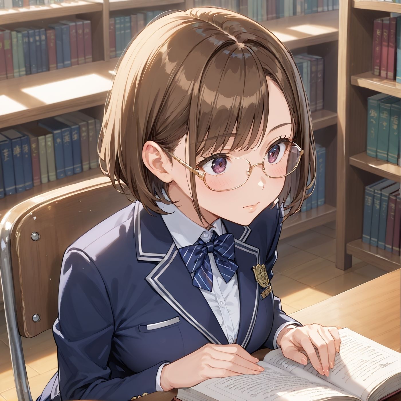 学園性活！図書委員と官能的な秘め事9【メガネ美少女の厳選CG209枚収録】 サンプル3ページ目