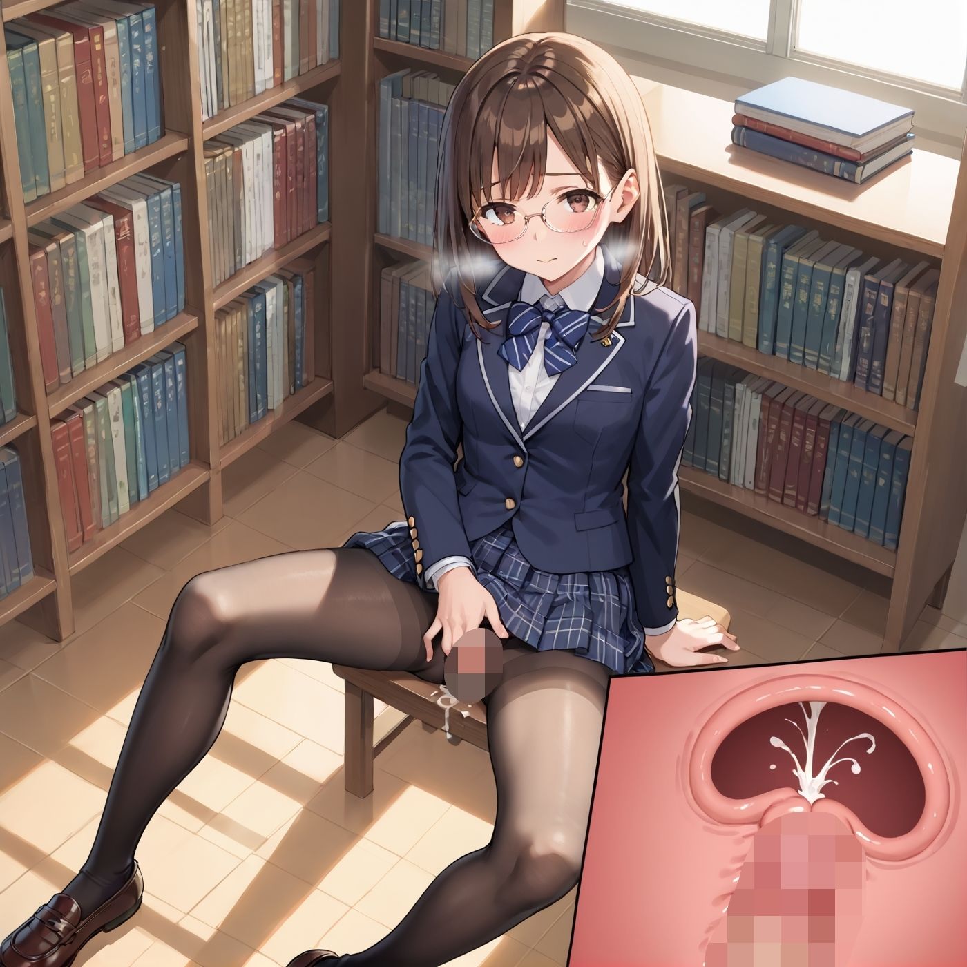 学園性活！図書委員と官能的な秘め事9【メガネ美少女の厳選CG209枚収録】 サンプル4ページ目
