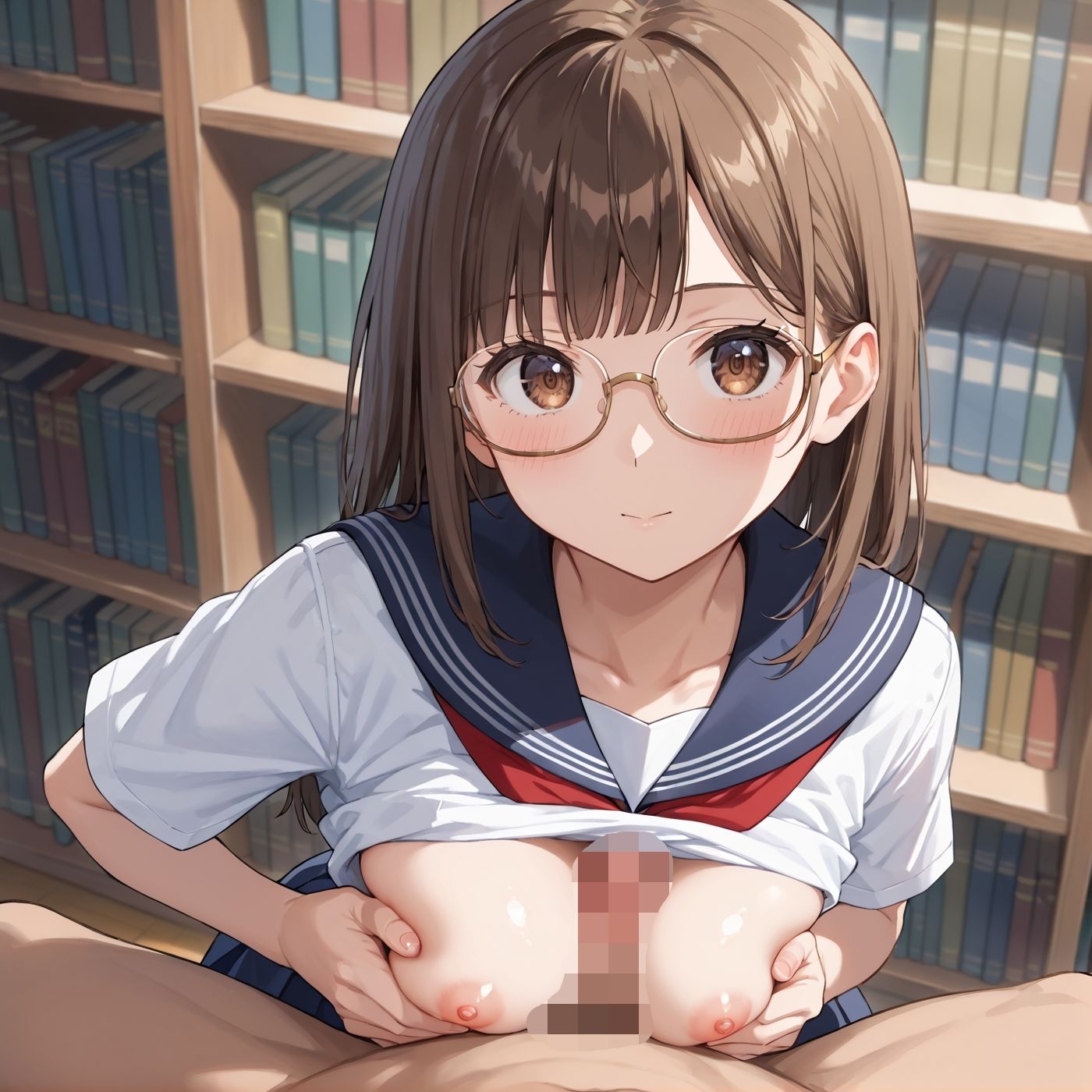 学園性活！図書委員と官能的な秘め事9【メガネ美少女の厳選CG209枚収録】 サンプル5ページ目