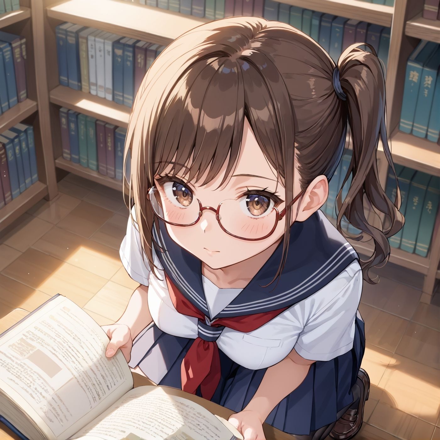 学園性活！図書委員と官能的な秘め事9【メガネ美少女の厳選CG209枚収録】 サンプル9ページ目