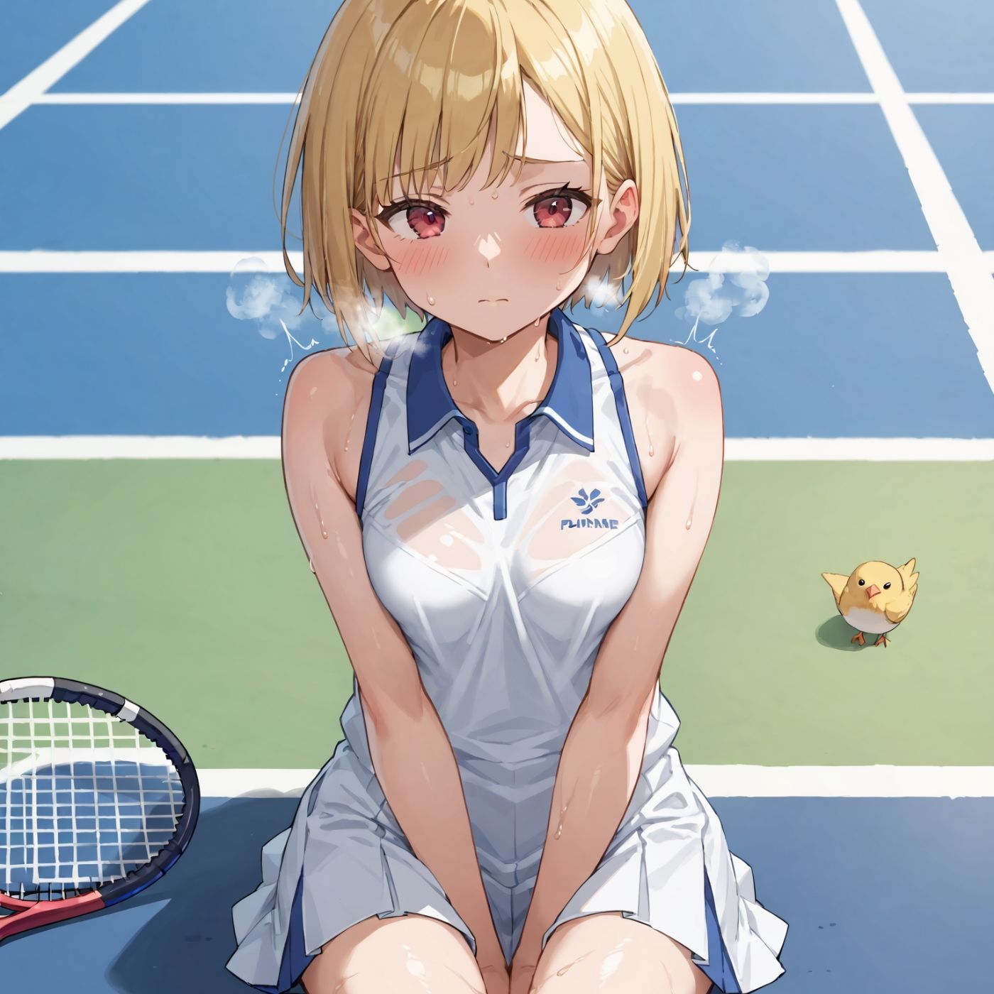 学園性活！ユニフォームに滲む汗 テニス部の本気がエロい8【汗かく美少女の厳選CG276枚収録】スマホ向け サンプル7ページ目