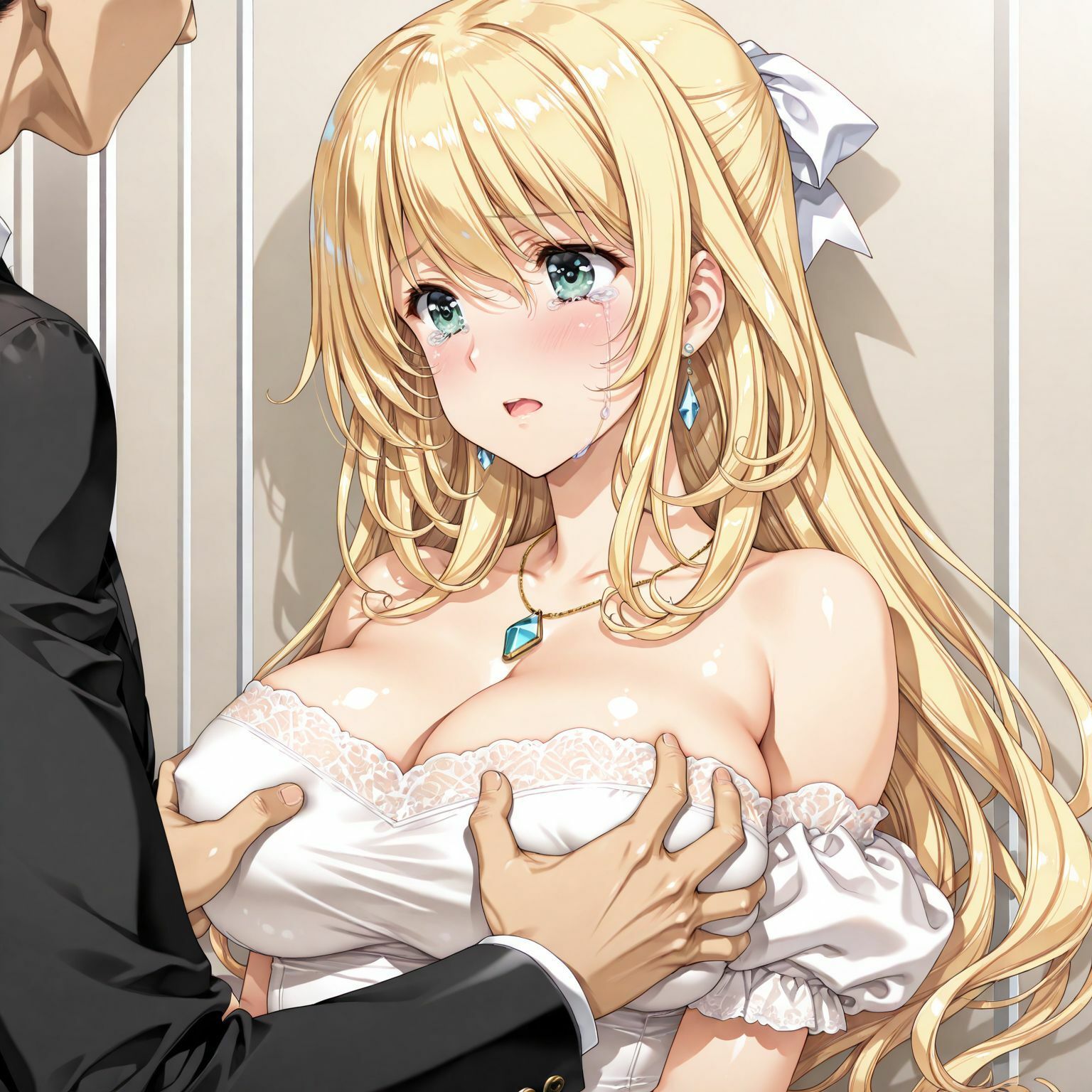 犯●れた金髪女性 サンプル4ページ目