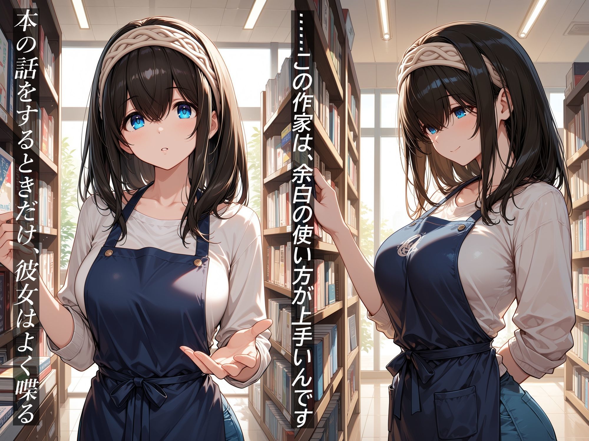イケナイ関係 〜物静かな巨乳読書家 鷺〇文香が言葉を失い中出し漬けになるまで〜 サンプル1ページ目
