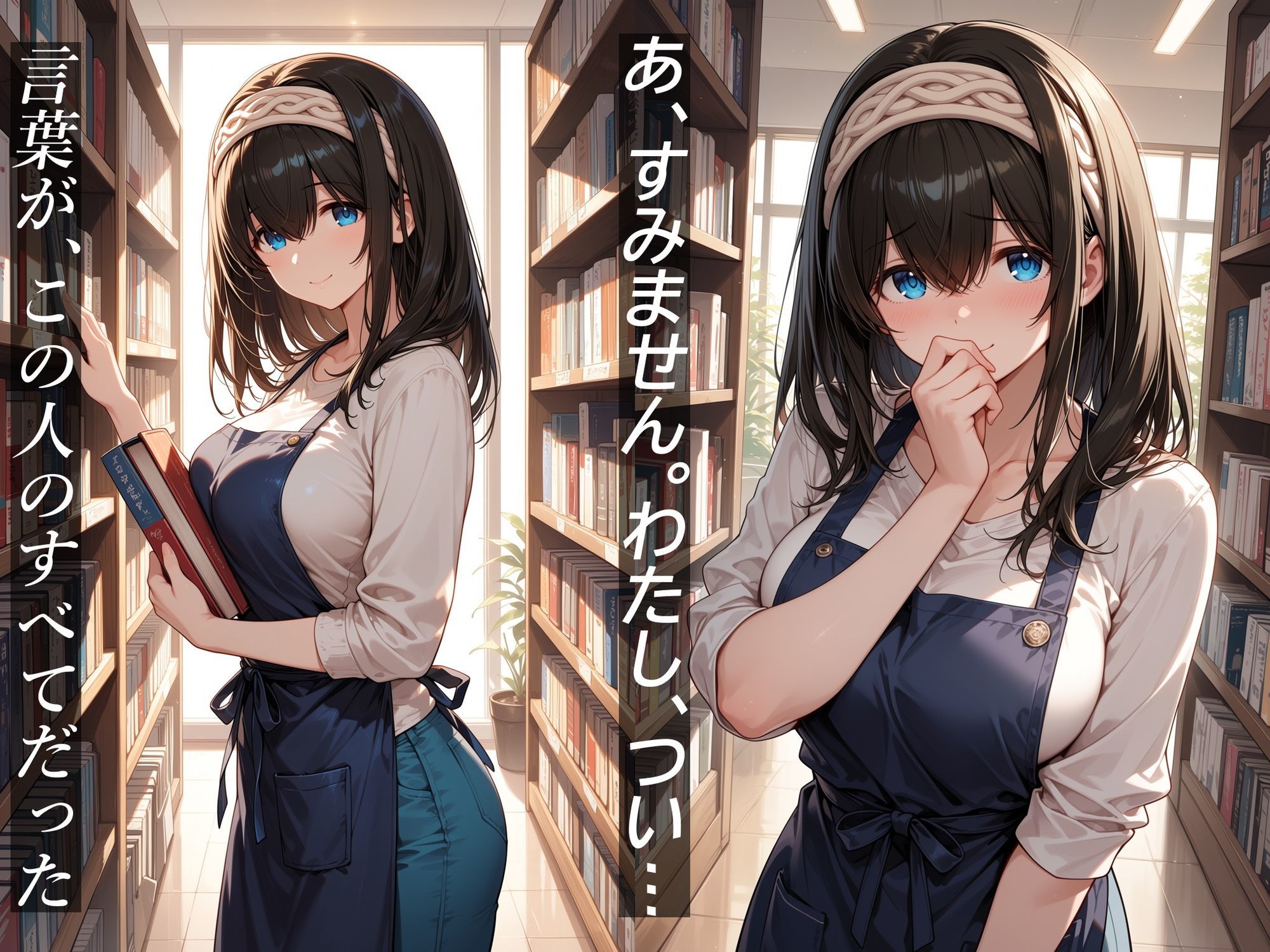 イケナイ関係 〜物静かな巨乳読書家 鷺〇文香が言葉を失い中出し漬けになるまで〜 サンプル2ページ目