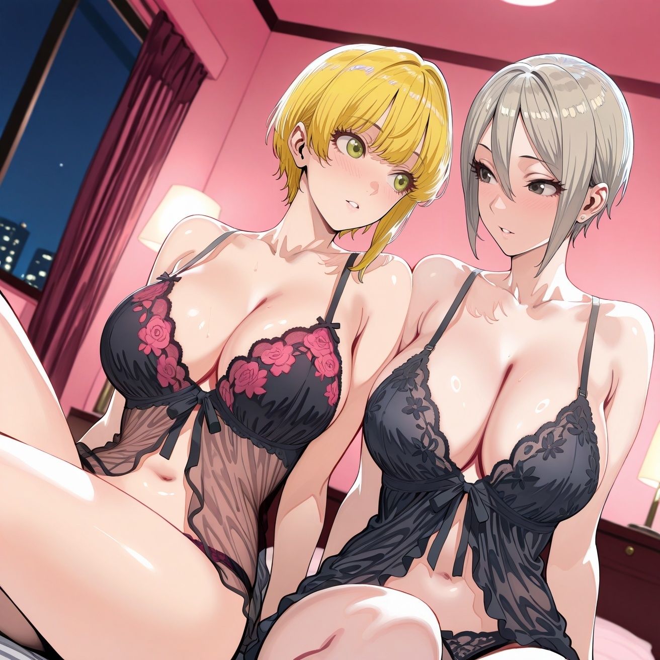 宮○フレデリカ＆塩○周子inホテル サンプル1ページ目