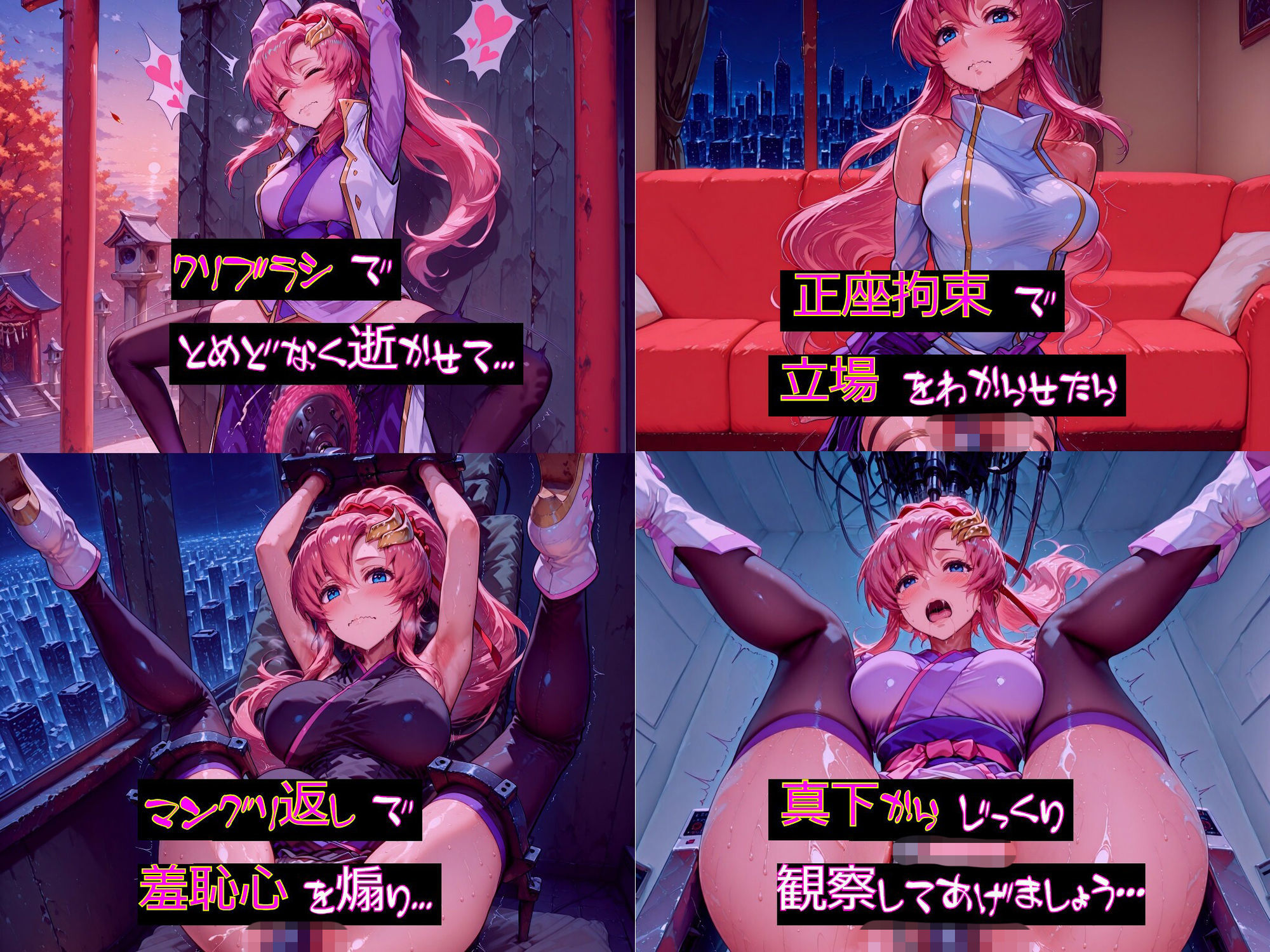 【衣装多種】聖女ラ〇スの尊厳破壊、平和を歌う唇が歓喜の喘ぎを漏らし、悦楽に身を委ねて甘く啼く_玩具オナニー編 サンプル6ページ目