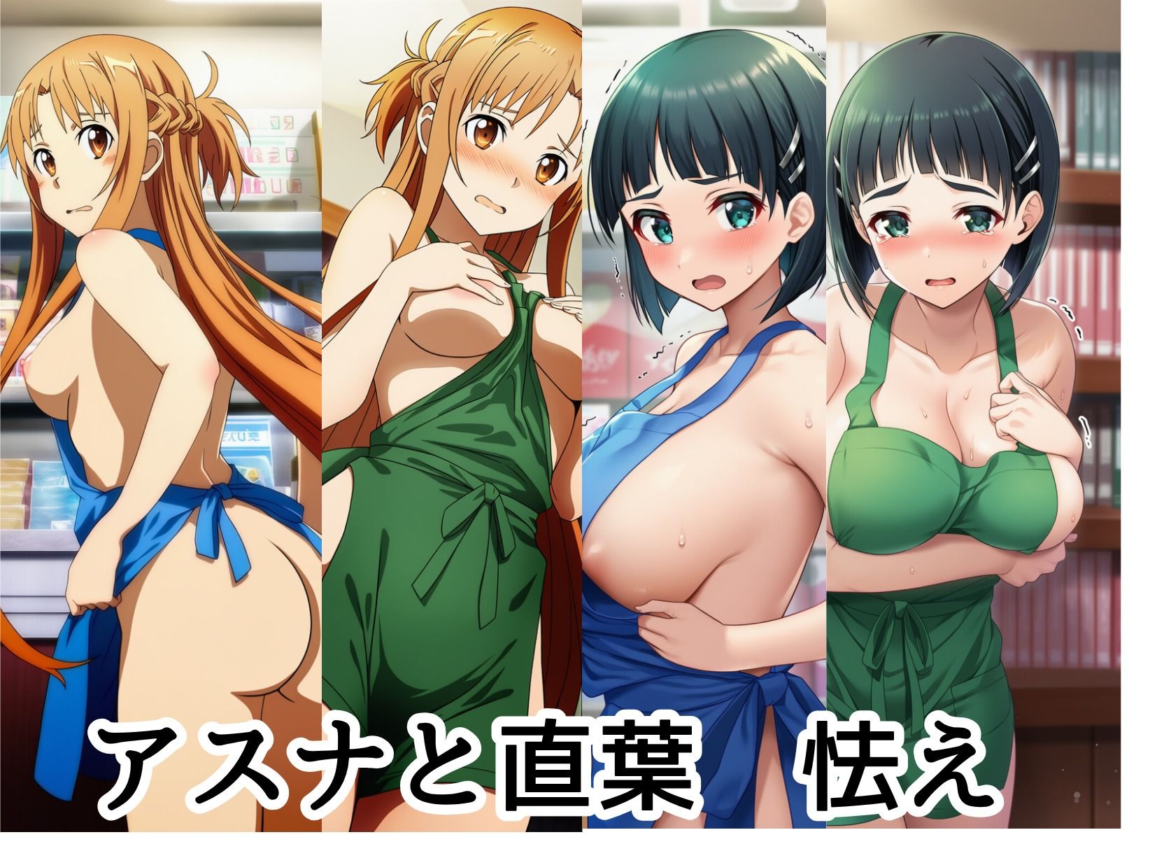 アスナ＆直葉が寝取られ！  泣き顔抵抗も虚しくイカされてアヘ顔で種付け中出し サンプル2ページ目