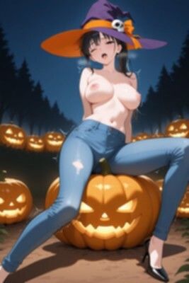 【裸ジーンズ女子18】裸ジーンズ女子のセクシーハロウィン サンプル4ページ目