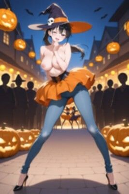 【裸ジーンズ女子18】裸ジーンズ女子のセクシーハロウィン サンプル7ページ目