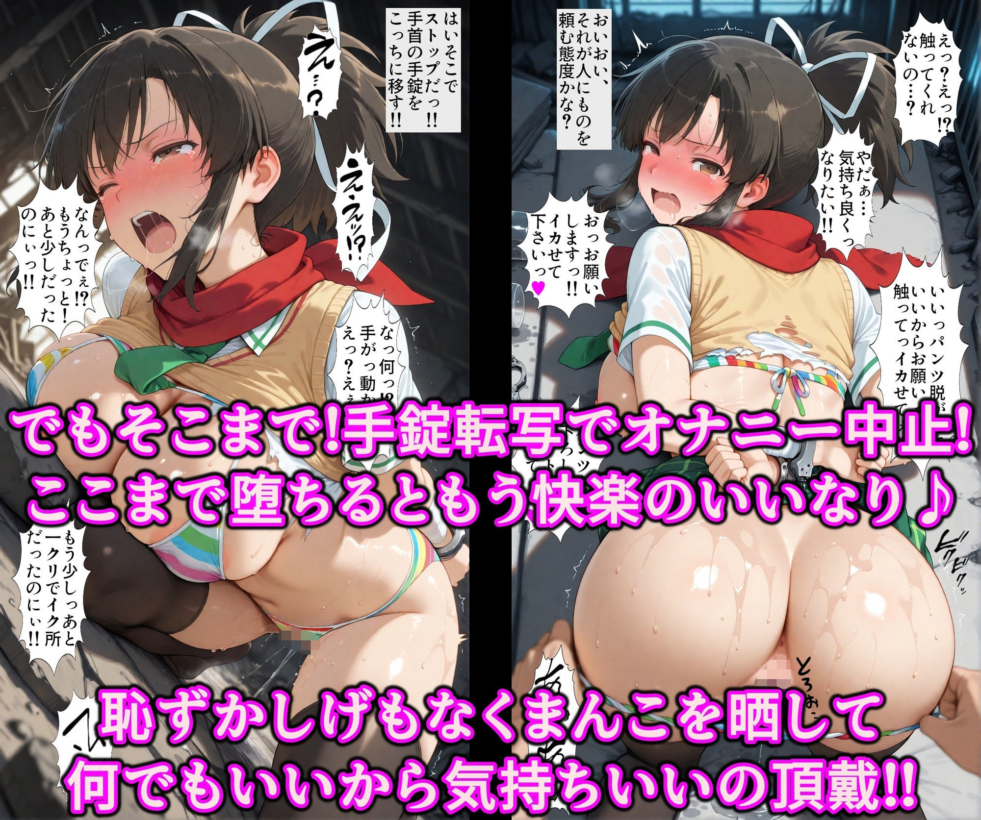 友達同士でチンポの奪い合い！！淫欲コピー洗脳の快楽地獄で絶頂調教♪ヌルヌル爆乳くノ一まんこを乱れ喰い サンプル5ページ目