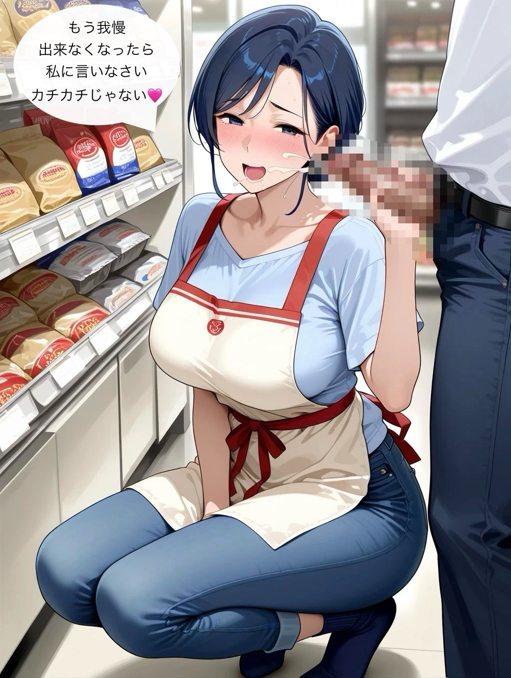 スーパーで働くパート美人妻 サンプル2ページ目