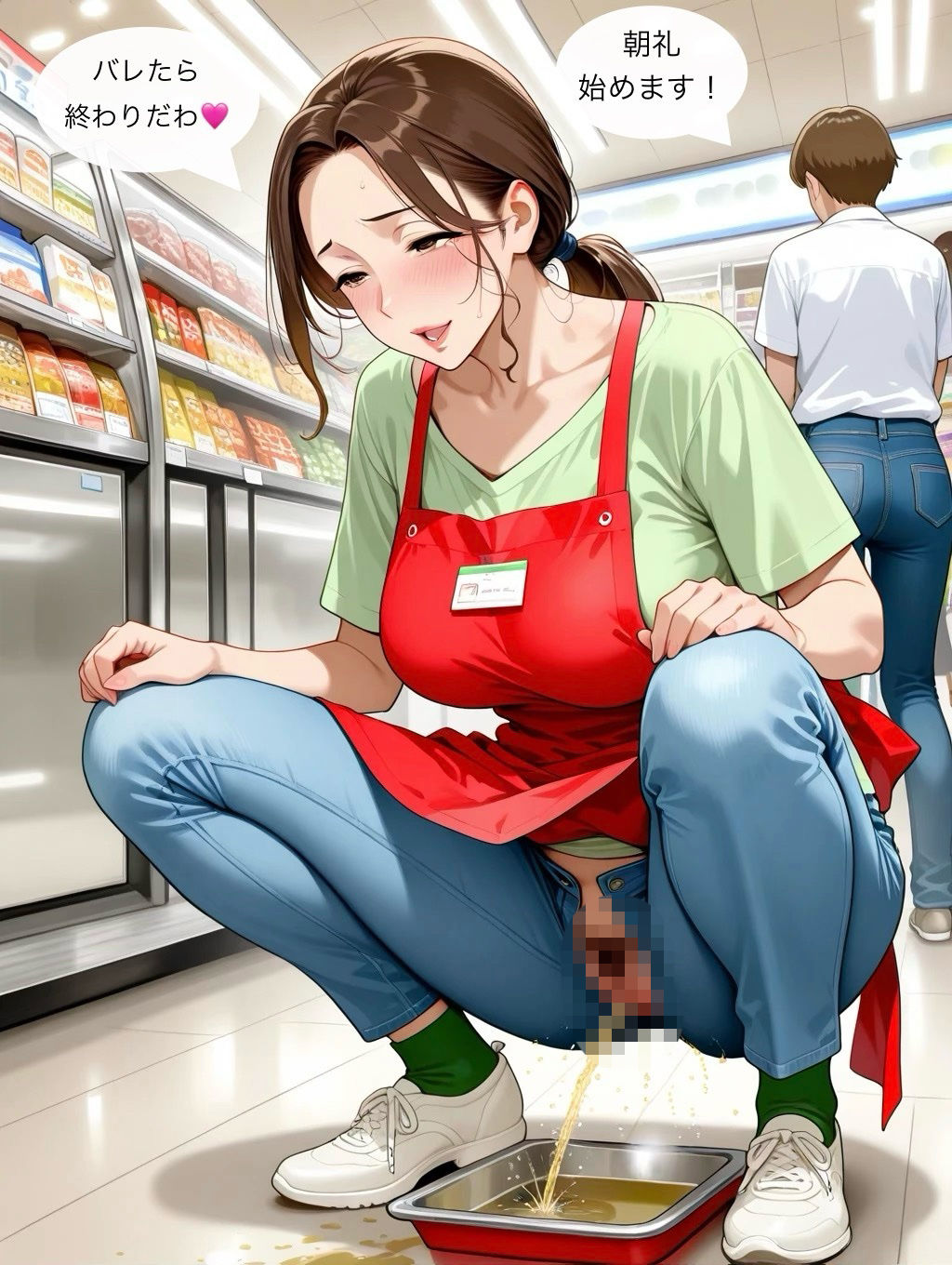 スーパーで働くパート美人妻 サンプル5ページ目