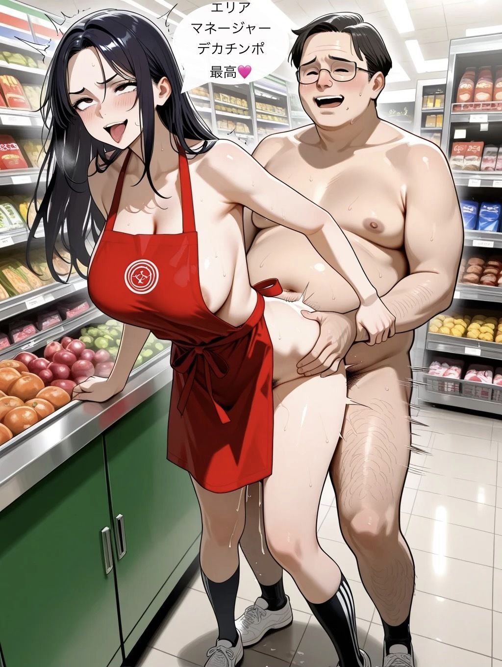 スーパーで働くパート美人妻 サンプル7ページ目
