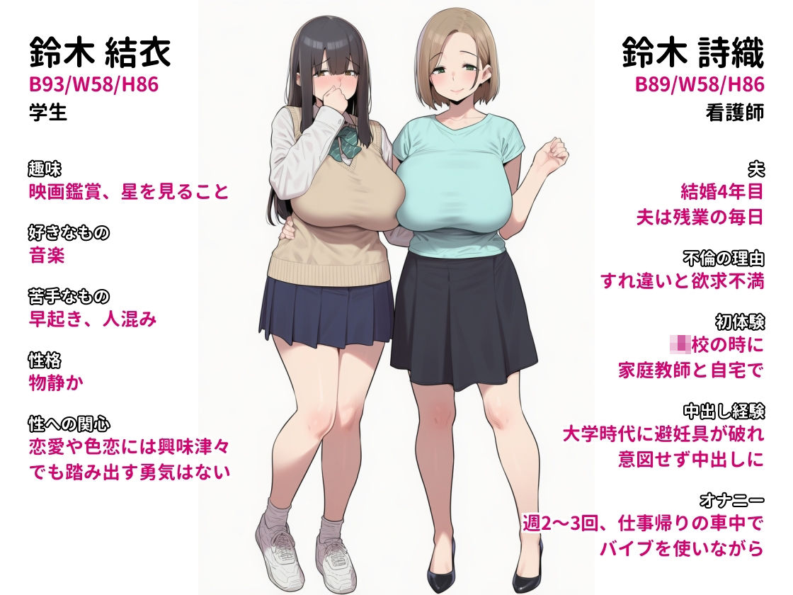 家庭訪問したJK宅で母娘まとめて親子丼 サンプル7ページ目