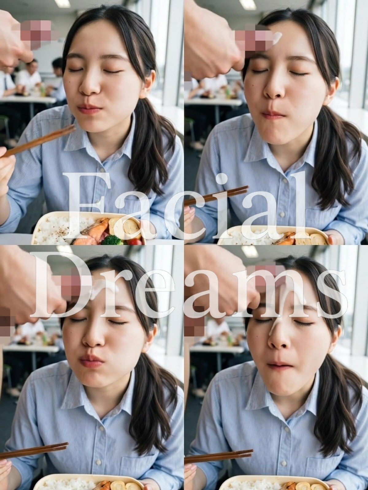 【顔射主義】Vol.8  食事編 33食分の顔射の瞬間を丁寧に描き出した写真集 Vol.8 サンプル2ページ目