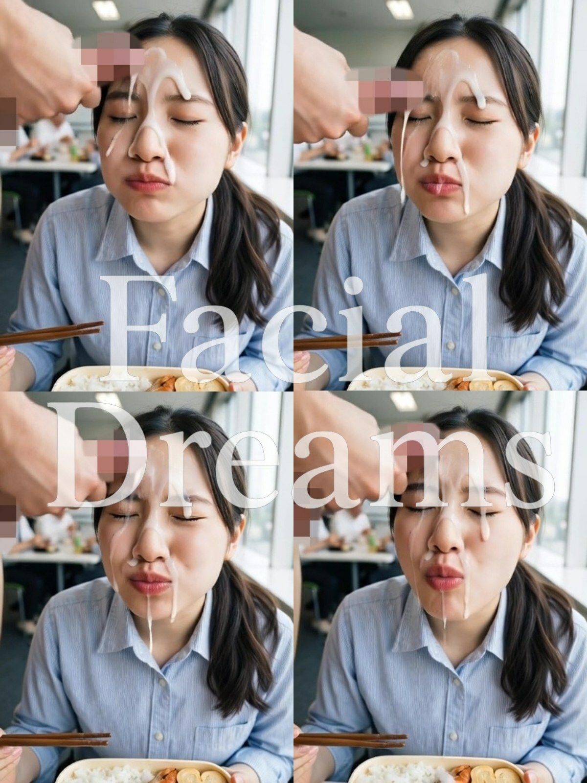 【顔射主義】Vol.8  食事編 33食分の顔射の瞬間を丁寧に描き出した写真集 Vol.8 サンプル3ページ目