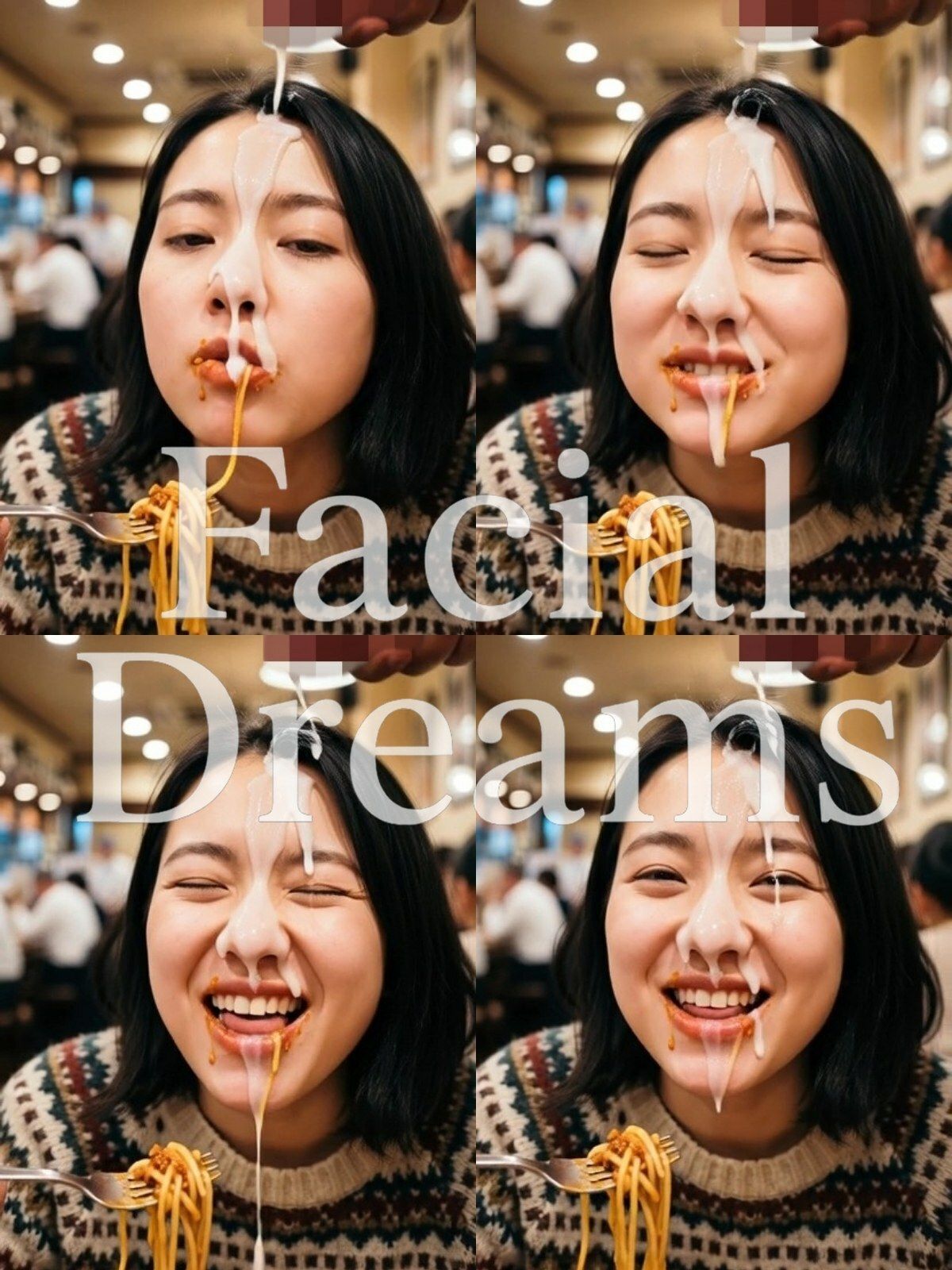 【顔射主義】Vol.8  食事編 33食分の顔射の瞬間を丁寧に描き出した写真集 Vol.8 サンプル7ページ目