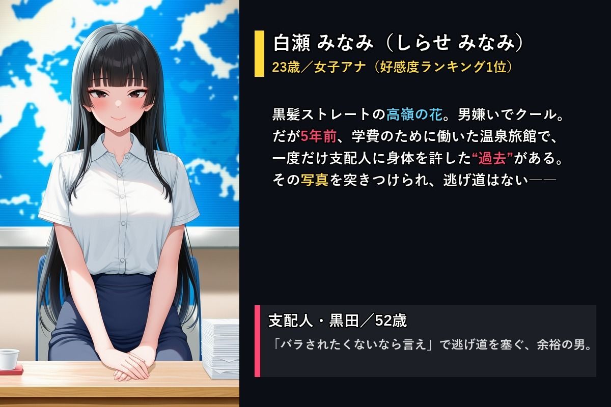人気女子アナ堕とし温泉旅館 〜5年前の過ちで折られた高嶺の花〜 サンプル2ページ目