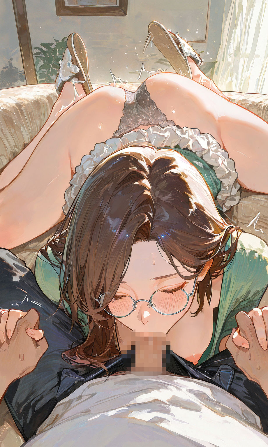 眼鏡 Green 美女 〜一軒家奥様編〜 私家版 サンプル6ページ目