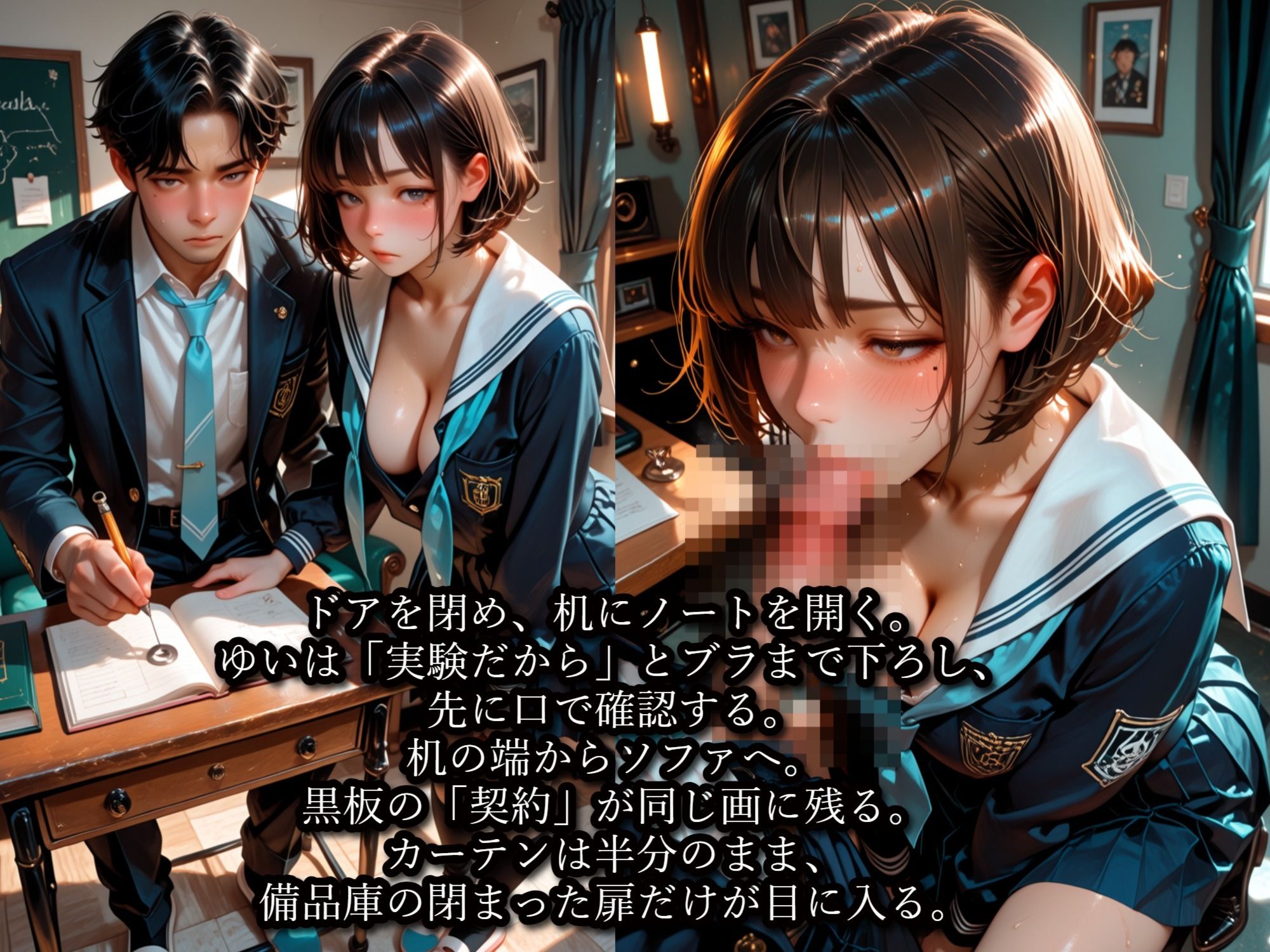 催●契約性立  廃部寸前オカルト部地味な同級生と、閉じた部屋 サンプル2ページ目