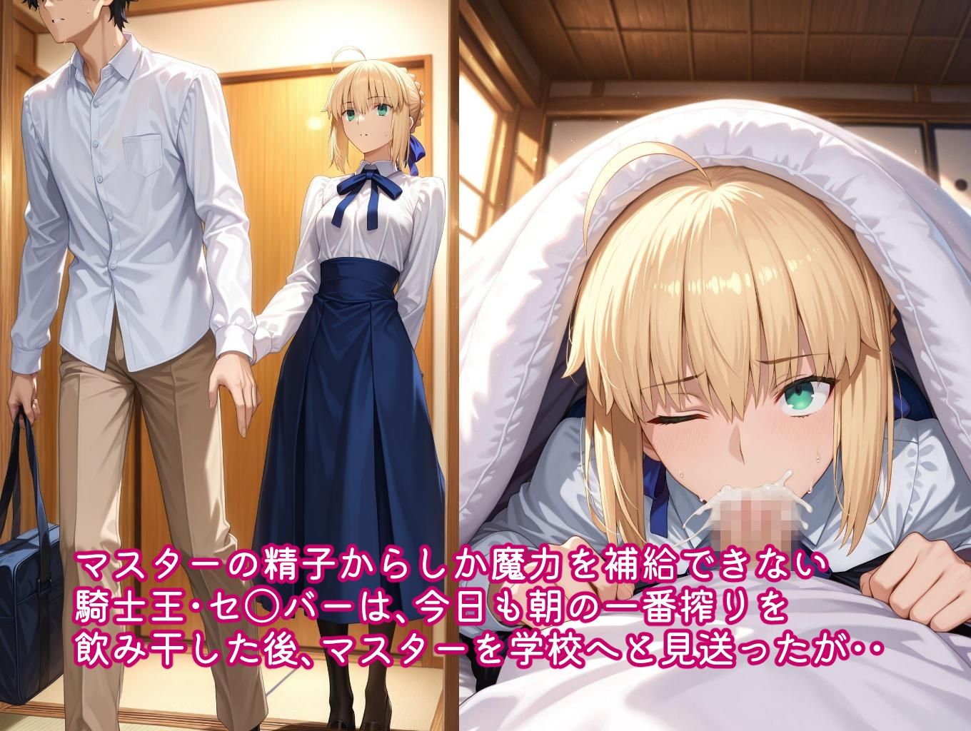 騎士王、マスターを体育倉庫に連れ込み、汗だくセックスで搾精する サンプル1ページ目
