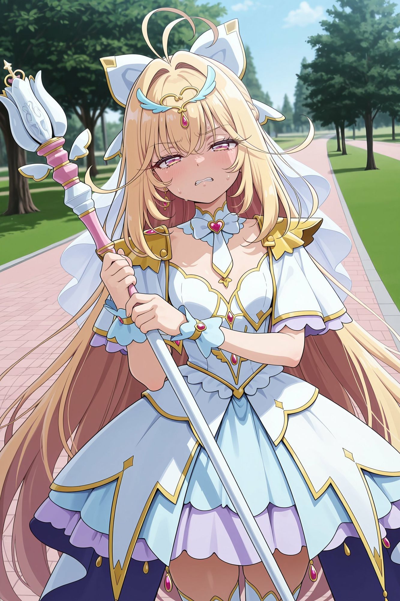 キ○アアルカナ、光堕ちするもおじさんの手により即座に無様墜ちしてしまう サンプル1ページ目
