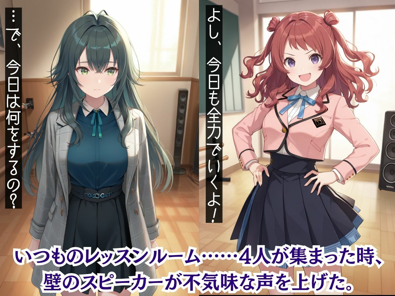 もしも学園の激カワなアイドルの卵を強●的に〇〇の力で着せ替え人形に堕として弄んだら？学マス編 サンプル1ページ目
